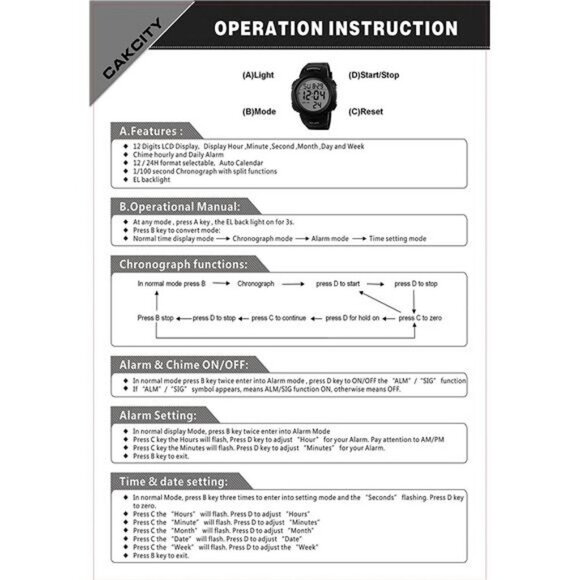 LED Screen Large Face Military Watches for Men - Picture 6 of 6